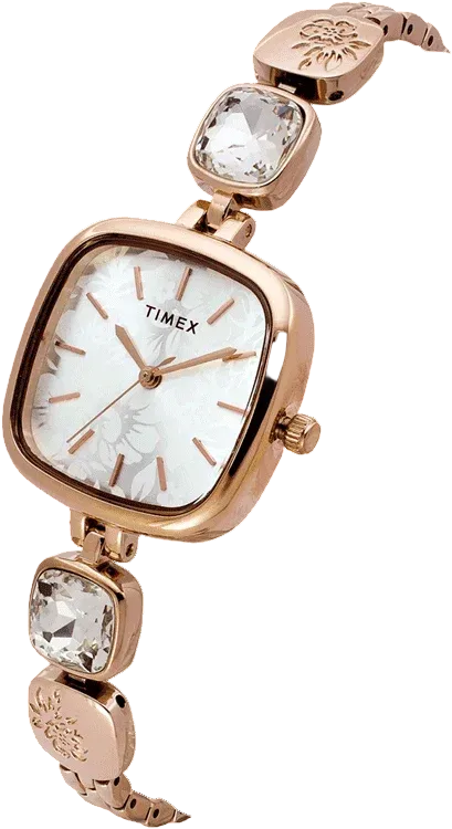 TIMEX Fria Women Silver Square Dial Analog Watch - TWEL21001