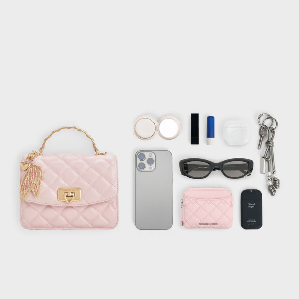 C&K pink Sling Bag