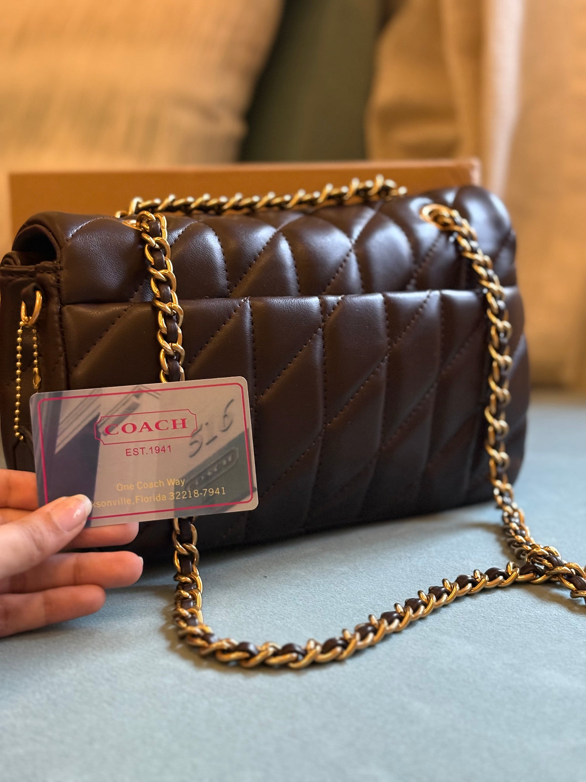 Cushion Bag - choco brown
