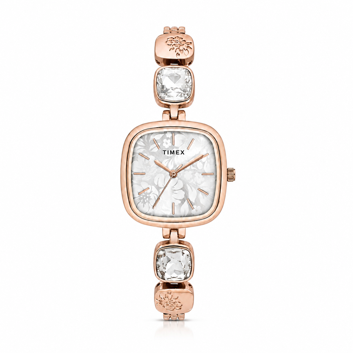 TIMEX Fria Women Silver Square Dial Analog Watch - TWEL21001