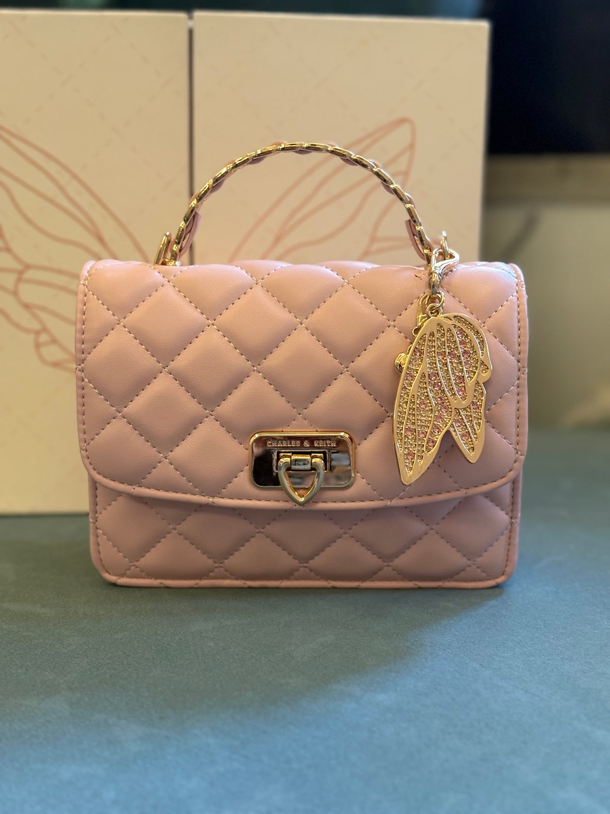 C&K pink Sling Bag