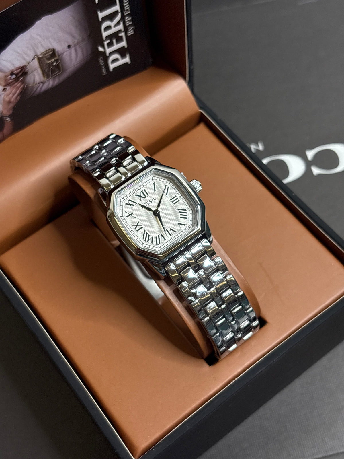 Foss*l Silver Watch