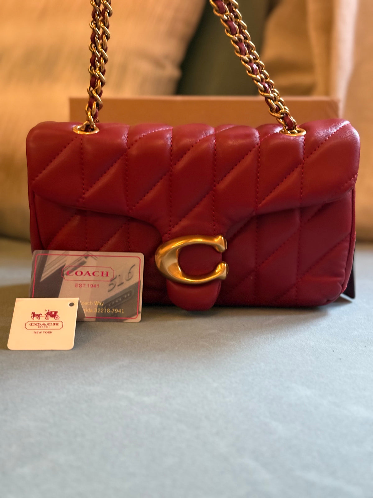 Cushion Bag - Wine Red