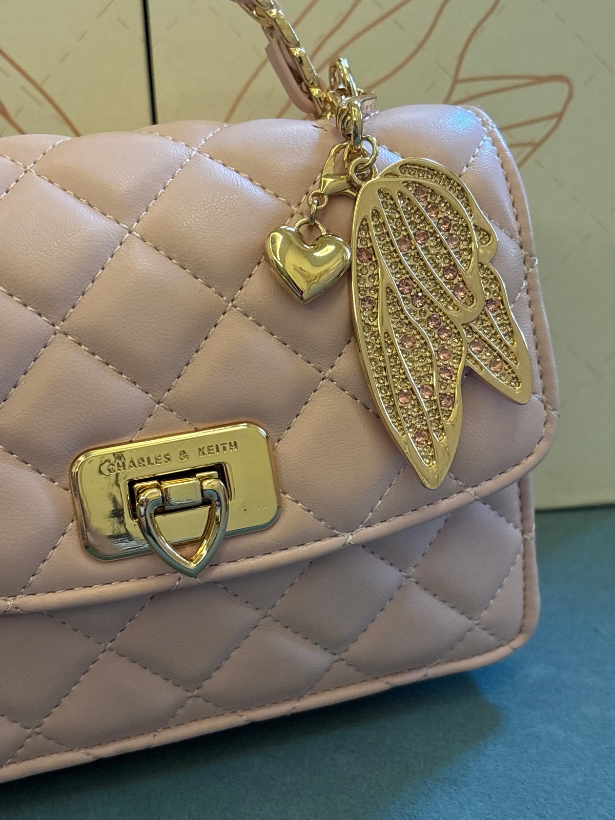C&K pink Sling Bag