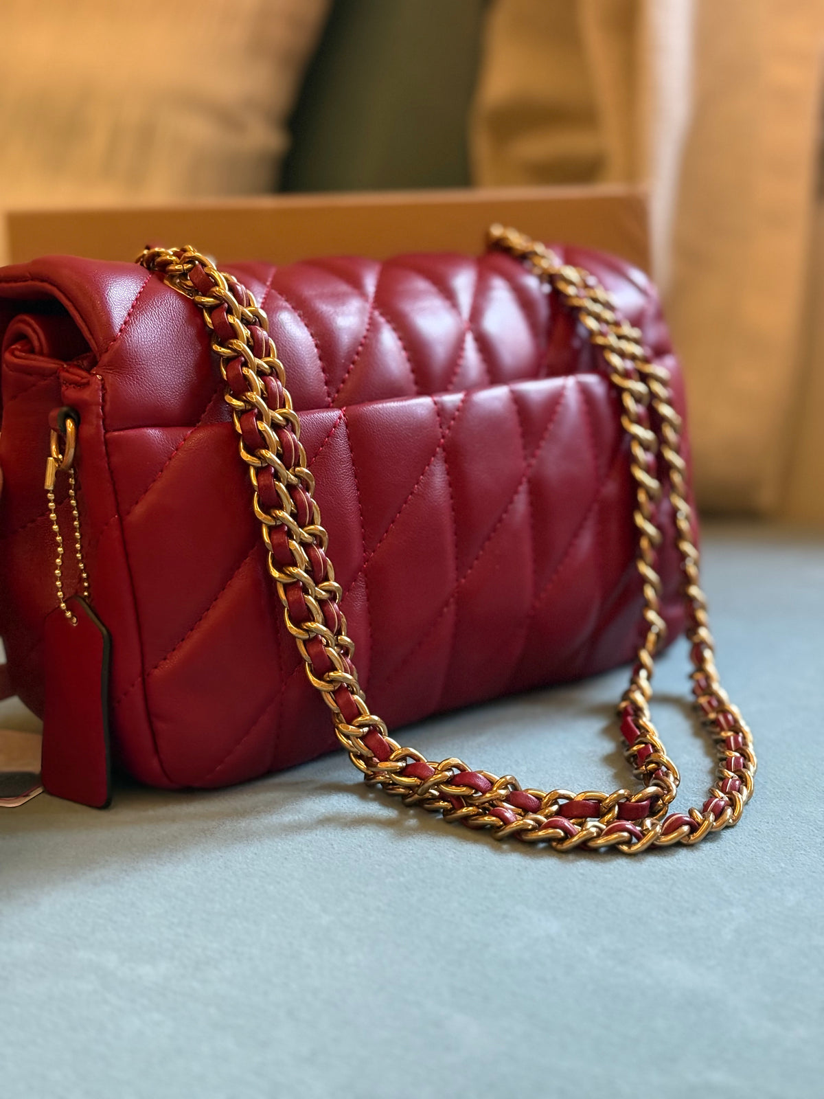 Cushion Bag - Wine Red