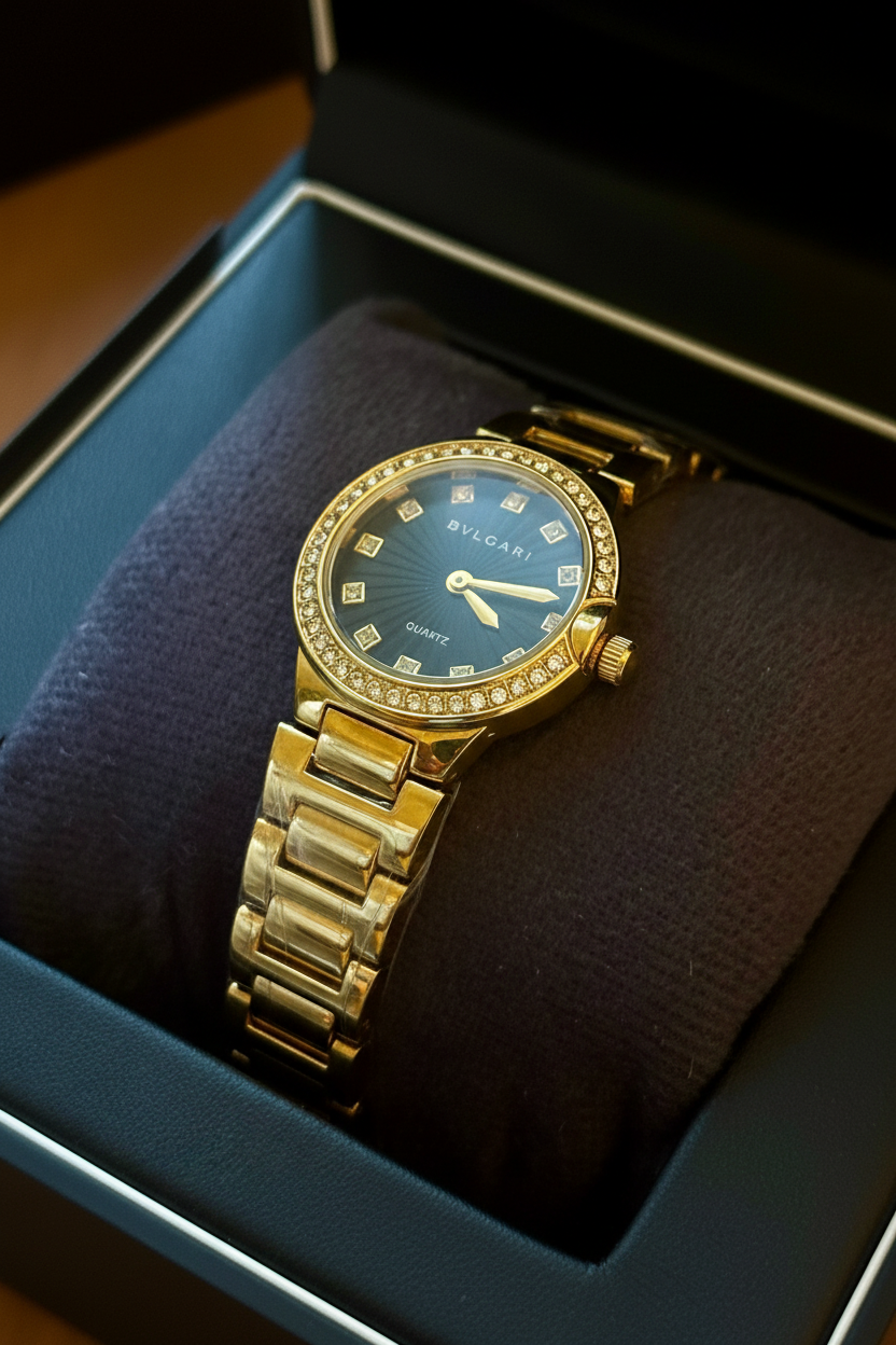 Perlex Golden Watch - 001